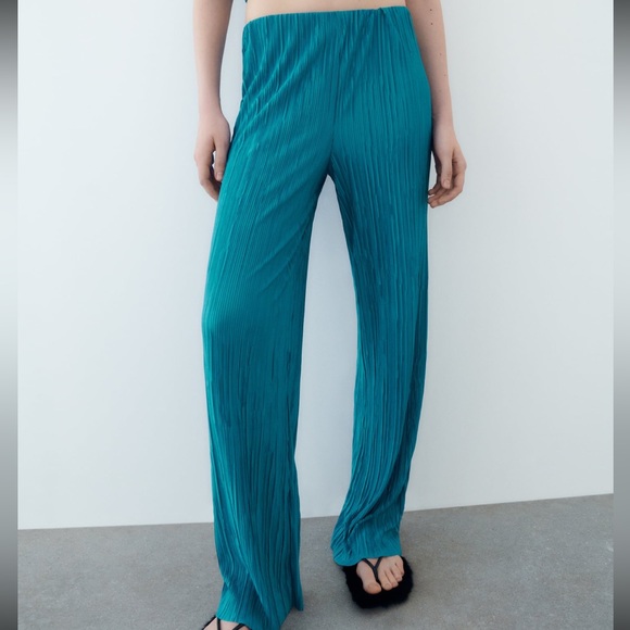 Zara Pleated pants - wide leg NWOT - Picture 4 of 7